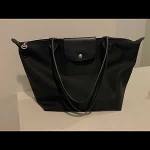 Longchamp Le Pliage nylon tote - all black, large